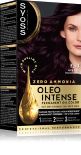 Syoss Oleo Intense tinta permanente per capelli con olio colore 3-33 Rich Plum 1 pz