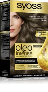 Syoss Oleo Intense tartós hajfesték olajjal árnyalat 5-54 Ashy Light Brown 1 db