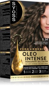 Syoss Oleo Intense Permanent-Haarfarbe mit Öl Farbton 5-54 Ashy Light Brown 1 St.