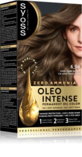 Syoss Oleo Intense Permanent-Haarfarbe mit Öl Farbton 6-54 Ashy Dark Blond 1 St.