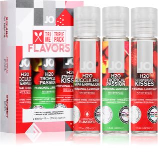 System JO Tri-Me Triple Pack Flavors sada lubrikačních gelů 3x30 ml