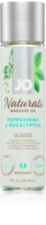 System JO NATURALS PEPPERMINT & EUCALYPTUS masážny olej 120 ml