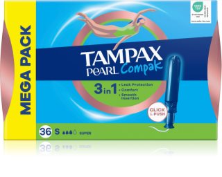 Tampax Pearl Compak Super Tampons mit einem Applikator 36 St.
