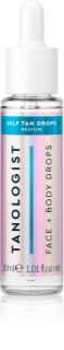 TANOLOGIST Self Tan Drops kapi za samotamnjenje za lice i tijelo nijansa Medium 30 ml