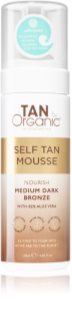 TanOrganic The Skincare Tan Mousse för brun-utan-sol Skugga Medium Dark Bronze 120 ml