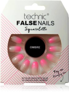 Technic Cosmetics False Nails Squareletto műköröm Ombre 24 db