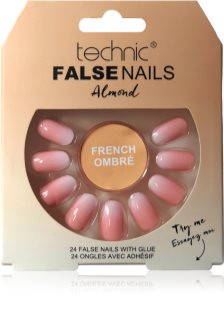 Technic Cosmetics False Nails Almond műköröm French Ombré 24 db