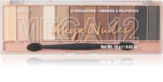 Technic Cosmetics Mega Eyeshadows paletka očných tieňov odtieň Mega Nudes 18 g