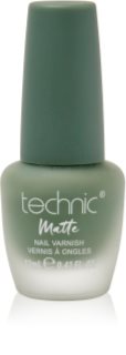 Technic Cosmetics Matte Nail Varnish verniz de longa duração com efeito matificante tom Green Whit Envy 12 ml