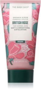 The Body Shop British Rose Shower Scrub scrub delicato corpo con aroma di rose