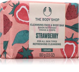 The Body Shop Strawberry Soap természetes szilárd szappan 100 g