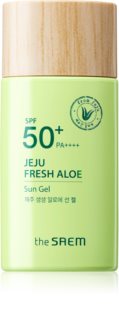 The Saem Jeju Fresh Aloe Sun gél na opaľovanie s aloe vera SPF 50+ 50 g