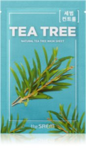 The Saem Natural Mask Sheet Tea Tree plátenná maska s čistiacim a osviežujúcim účinkom 21 ml