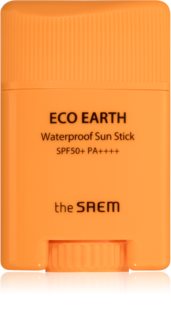 The Saem Eco Earth Waterproof vodeodolný opaľovací krém na tvár v tyčinke SPF 50+ 17 g