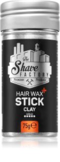 The Shave Factory Hair Stick Wax cera de pelo fijación fuerte en forma de barra 75 g