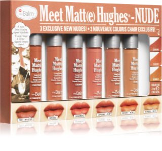 theBalm Meet Matt(e) Hughes Mini Kit Set mit flüssigen Lippenstiften