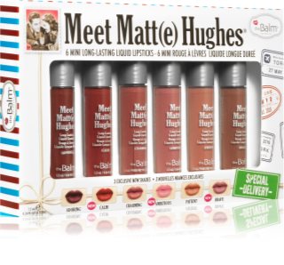 theBalm Meet Matt(e) Hughes Mini Kit Special Delivery liquid lipstick set
