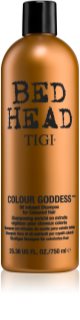 TIGI Bed Head Colour Goddess sampon pe baza de ulei pentru păr vopsit 750 ml
