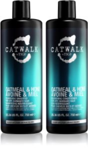 TIGI Catwalk Oatmeal & Honey conditionnement avantageux(pour cheveux abîmés) pour femme