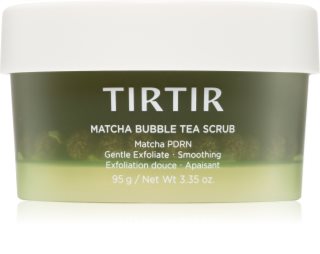 TIRTIR Matcha Bubble Tea Scrub jemný čisticí peeling se zklidňujícím účinkem 95 g