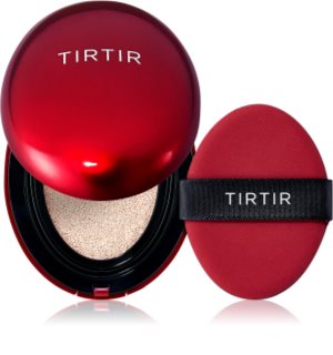 TIRTIR Mask Fit Red Cushion tartós alapozó sminkszivaccsal magas UV védelemmel árnyalat 10C Shell 18 g