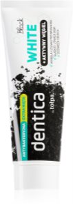 Tołpa Dentica Black White dentífrico branqueador com carvão ativo 75 ml
