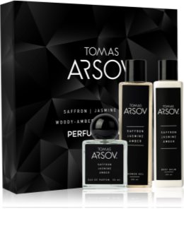 Tomas Arsov Saffron Jasmine Amber Parfume Gift Set dárková sada unisex 3 ks
