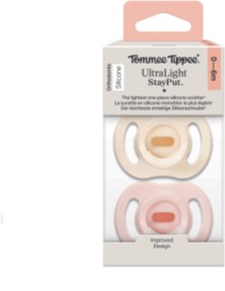 Tommee Tippee Ultra Light Stay Put 0-6 m cumlík Girl 2 ks