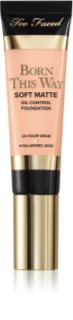 Too Faced Born This Way Soft Matte Foundation mattító make-up árnyalat Seashell 30 ml