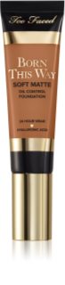 Too Faced Born This Way Soft Matte Foundation mattító make-up árnyalat Caramel 30 ml
