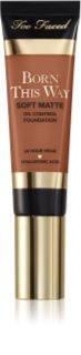 Too Faced Born This Way Soft Matte Foundation mattító make-up árnyalat Mocha 30 ml