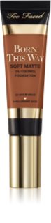 Too Faced Born This Way Soft Matte Foundation mattító make-up árnyalat Maple 30 ml