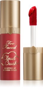 Too Faced Cloud Crush Whipped Lip & Cheek Color flüssiges Rouge für Lippen und Wangen Farbton Red Velvet 4.3 g