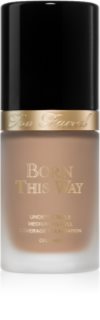 Too Faced Born This Way Flawless Coverage Natural Finish Foundation fedő hatású alapozó természetes hatásért árnyalat Warm Nude 30 ml
