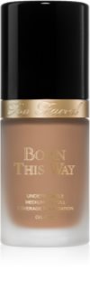 Too Faced Born This Way Flawless Coverage Natural Finish Foundation fedő hatású alapozó természetes hatásért árnyalat Warm Beige 30 ml