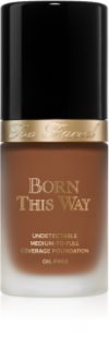 Too Faced Born This Way Flawless Coverage Natural Finish Foundation prekrivni tekoči puder za naraven videz odtenek Hazelnut 30 ml