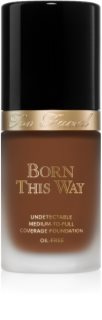 Too Faced Born This Way Flawless Coverage Natural Finish Foundation prekrivni tekoči puder za naraven videz odtenek Cocoa 30 ml