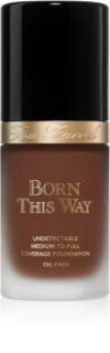 Too Faced Born This Way Flawless Coverage Natural Finish Foundation prekrivni tekoči puder za naraven videz odtenek Sable 30 ml