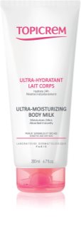 Topicrem UH BODY Ultra-Moisturizing Body Milk lait corporel hydratant en profondeur pour peaux sèches et sensibles