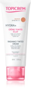 Topicrem UH FACE HYDRA+ Radiance Tinted Cream tónusegyesítő hidratáló krém SPF 40