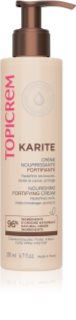 Topicrem KARITÉ Nourishing Fortifying Cream kontúrozó krém a hullámos és göndör hajra 200 ml