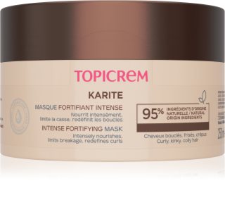 Topicrem KARITÉ Intense Fortifying Mask δυναμωτική μάσκα για σπαστά και σγουρά μαλλιά 250 ml