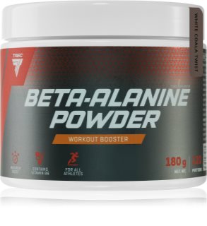 Trec Nutrition Beta-Alanine Powder zwiększenie wydolności fizycznej smak White Cola 180 g