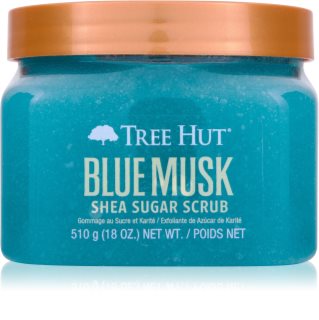Tree Hut Shea Sugar Scrub Blue Musk šećerni peeling za tijelo 510 g