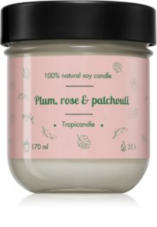 Tropicandle Plum, Rose & Patchouli aроматична свічка 170 мл