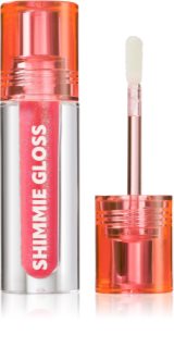 Trouble Maker Shimmie Gloss блясък за устни с блестящи частици цвят Lucky Charm Peach 3 мл.