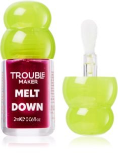 Trouble Maker Melt Down Lip Oil масло от нар цвят Tipping Point Purple 3 мл.
