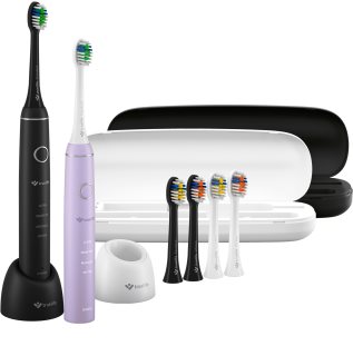 Truelife SonicBrush Compact sonična zobna ščetka Duo Black / Lavender 2 kos