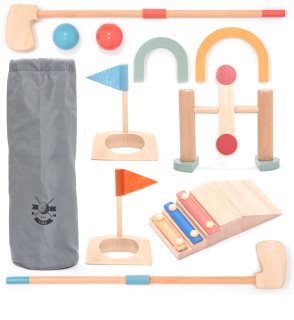 UMU Toys Mini golf veiklos žaislas iš medienos 3y+