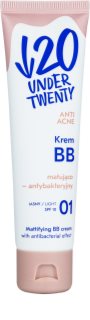Under Twenty ANTI! ACNE BB cream opacizzante SPF 10 colore 01 Light Beige 60 ml
